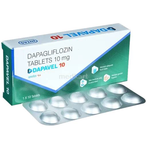 dapavel 10mg tablet 10's